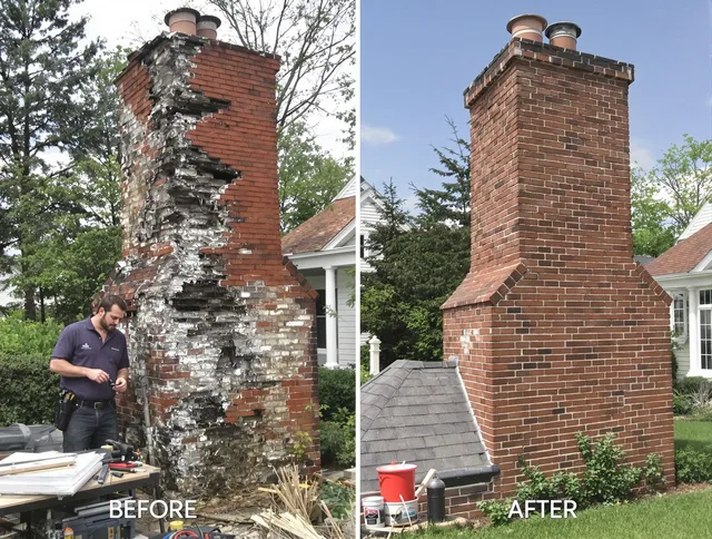 Port St. Lucie Chimney Sweep performing a full chimney restoration in Port St. Lucie, FL