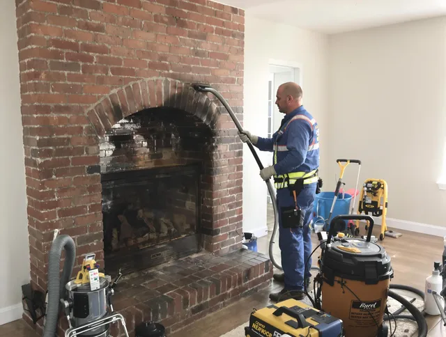 Port St. Lucie Chimney Sweep expert performing detailed chimney sweep in Port St. Lucie, FL