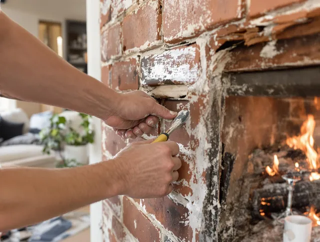 Routine fireplace repair by Port St. Lucie Chimney Sweep in Port St. Lucie, FL