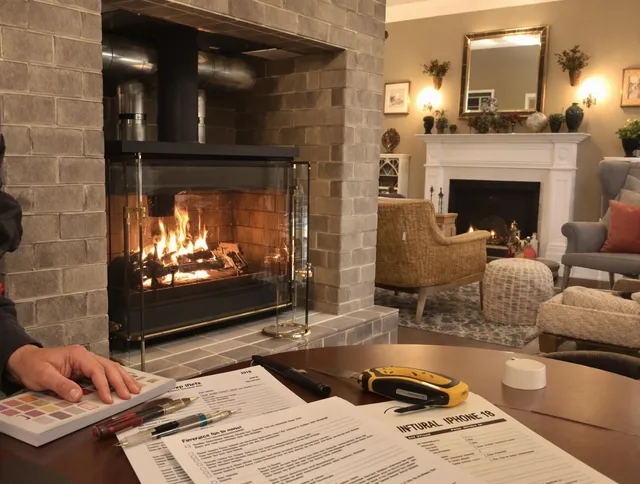 Port St. Lucie Chimney Sweep verifying fireplace safety measures in Port St. Lucie, FL